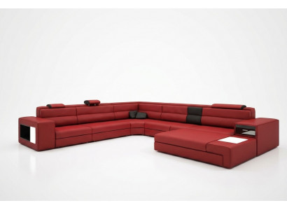 U Form XXL Designer Wunnlandschaf Polster Ecksofa Eck Garnitur Sofa