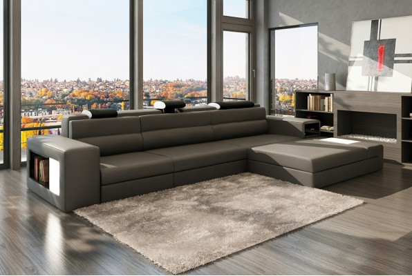 Design XXL Grouss Ecken Polster Eck Sofa Canapé L Form Lieder Sofas Garnitur