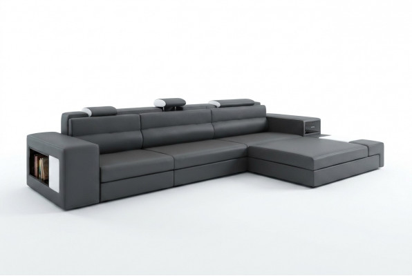 Design XXL Grouss Ecken Polster Eck Sofa Canapé L Form Lieder Sofas Garnitur