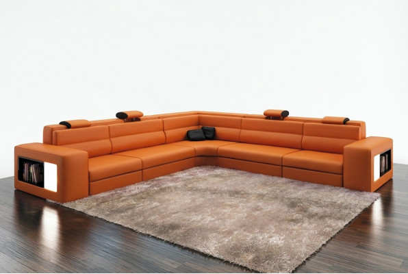 Design XXL Grouss Ecken Polster Eck Sofa Couch Lieder Sofas Garnitur L Form