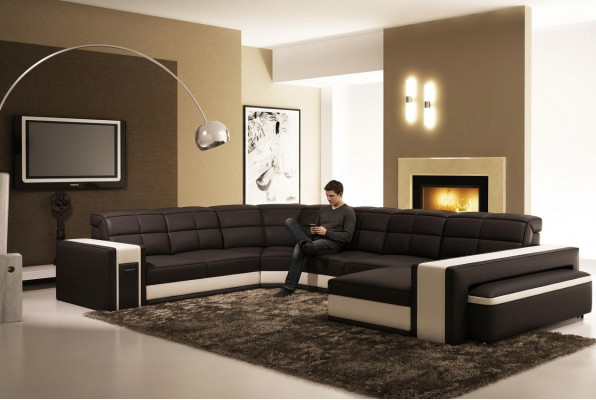 Design Ecken Grouss Polster Eck Sofa Canapé Lieder Sofas Garnitur XXL