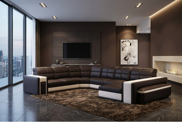 Design Ecken Grouss Polster Eck Sofa Canapé Lieder Sofas Garnitur XXL