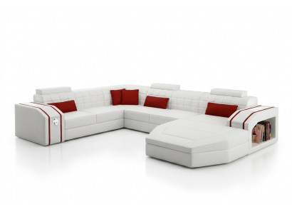 Design-Ecken Grouss Polster Eck-Sofa Canapé XXL Lieder-Sofas Garnitur