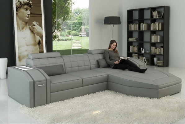 Design Polster Eck Sofa Couch Lieder Sofas Garnitur XXL Wunnlandschaf