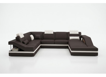 Design Ecken Grousst Polster Eck Canapé Couch XXL Lieder Canapéen Dekor Equipement
