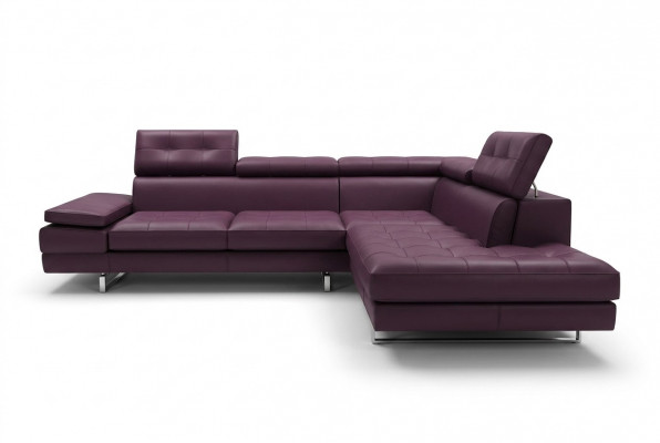 Ledersofa Couch Wunnlandschaft L-Form Design Modern Sofa 5057