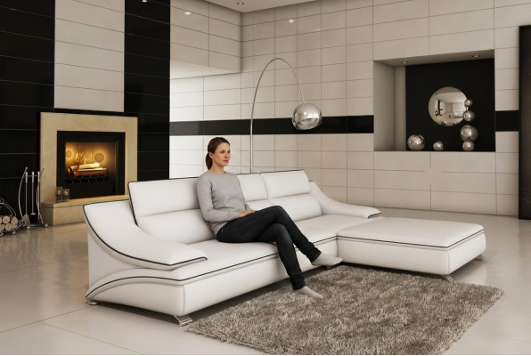 Design Polstersofa Eckcouch Lieder Sofas Garnitur Wunnlandschaft XXL