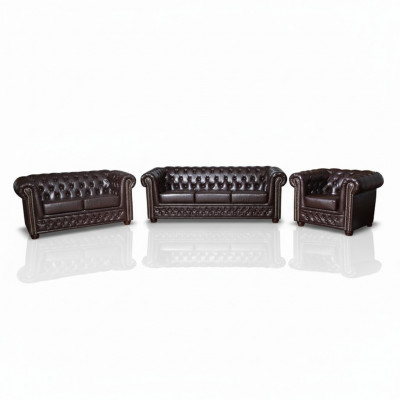 Chesterfield Lieder-Sofa, Sofa Garnitur, Sofa, Couch, Polster Sëtz, Sofasen Garnituren, Nei