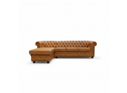 Chesterfield Liederdivan Divan Canapé Eckdivan Lieder Divan Garnitur Polster Eck Divanen