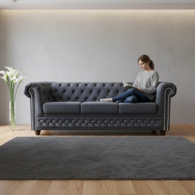 Chesterfield York Blink 3 Sëtzer Canapé Polster Sofas Couchen Neit Sofa Designer