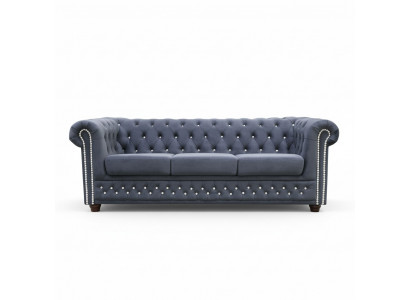 Chesterfield York Blink 3 Sëtzer Canapé Polster Sofas Couchen Neit Sofa Designer