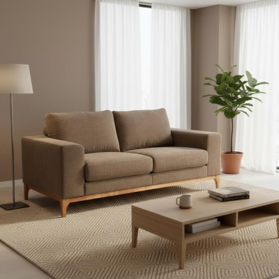 2-Sëtzer Couch Polster Stoffsofa Designer Büro Office Kanzlei Bänk Couchen Sofa
