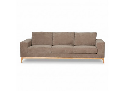 Sofa 3-Sëtzer Couch Polstersofa Couchen Wunnzëmmer Design Textil Stoff Nei