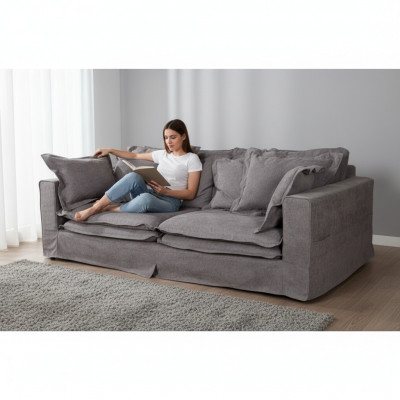Modern XXL gepolstert Ecksofa Canapéë gepolstert Canapé Sofa Grouss Textil Sofae 240cm Nei