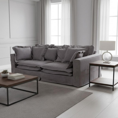 Modern XXL gepolstert Ecksofa Canapéë gepolstert Canapé Sofa Grouss Textil Sofae 240cm Nei