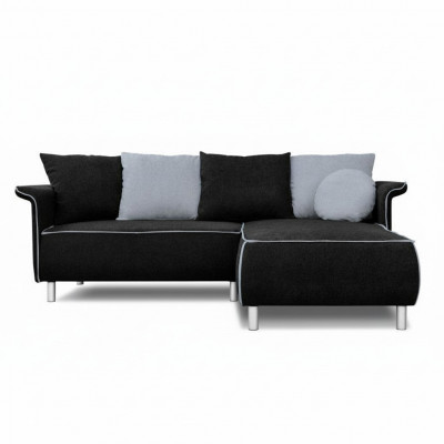 Design Ecksofa Sofa Bettfunktioun Couch Polster Sëtz Eck Sofas Schlofschof Bett