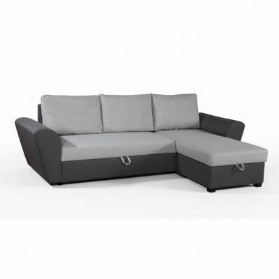 Design Ecksofa Sofa Bettfunktioun Alina Couch Polster Sëtz Eck Sofasen Nei