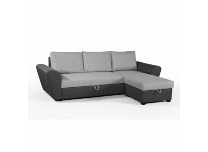Design Ecksofa Sofa Bettfunktioun Alina Couch Polster Sëtz Eck Sofasen Nei