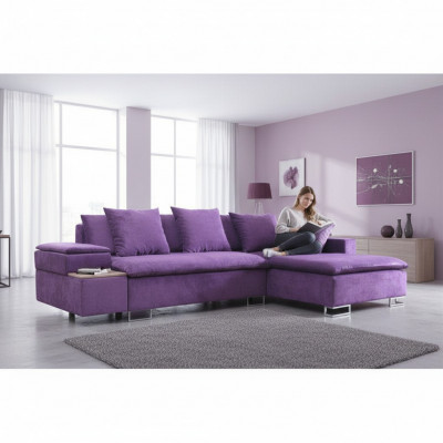 Design Ecksofa Sofa L-Form Bettfunktion Couch Polstersëtzung Eck Sofas Textil Nei
