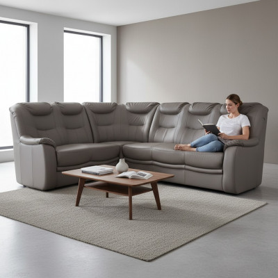 Design Ecke-Sofa Sofa Kassel Lieder Couch Polster Sëtz Ecksofa Wohnlandschaft Nei