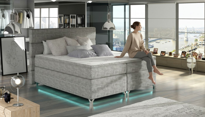 Boxspring Bett 180x200cm Better Hotel Lieder Komplett Bettkouf Topper