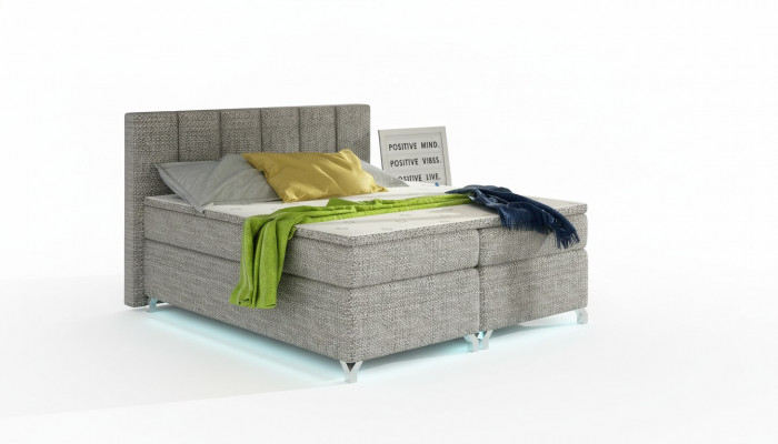 Boxspring-Bett 180x200cm Hotel Better Lieder Komplett Bettkëschte Topper