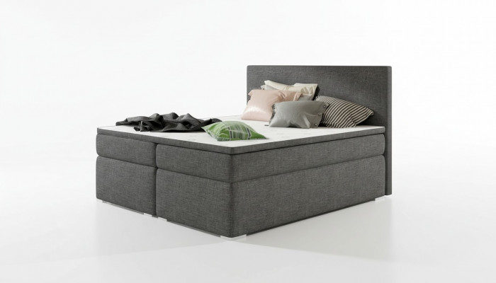 Liederbett, Polster, Bett, Boxspringbetten, Bettkëscht, Matratz, Topper