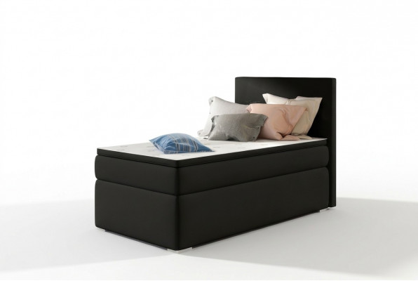 Boxspring Bett Hotel Better 90x200cm Lieder Komplett Bettkëschte Topper