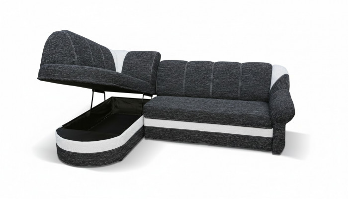 Funktiounsdëppen Schlofschëff Sofa Polstersofa Stot Ecksofa Textilsëtz
