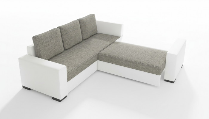 Design Schlafcouch Sofa Polster Miwwelstéck Wunnzëmmer Eckecksofa Sëtz Couch Stoff Garnitur