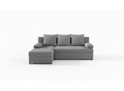 Modern Schlofsdivan Canapé Polster Sëtz Garnitur L Form Textilstoff Couch Lieder
