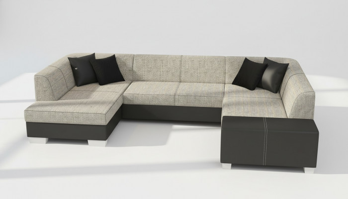 Canapé Couchage Modern Canapé-Lit Couchage Fonction Lit Coussin Eccakombinatioun