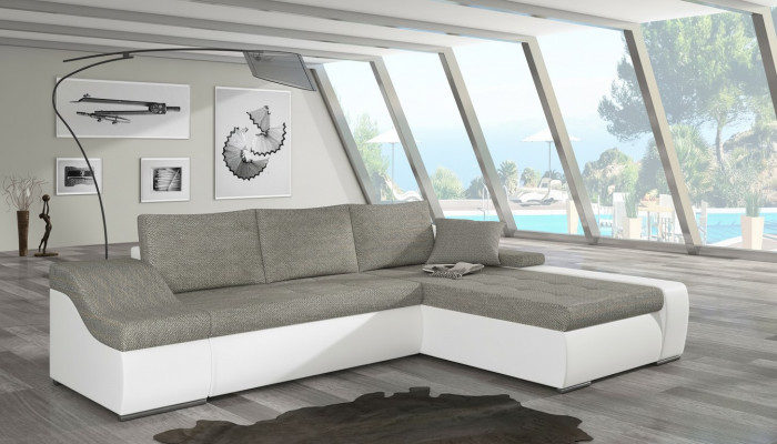 Modern Eckcouch Ontario mat Schlofffunktion Wunnzëmmer Canapé Textil Sofas Schlof