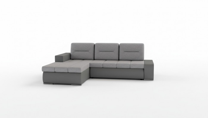 Design Ecksofa Ottavio mat Schloffunktion Couch Wohnlandschaft Sofa Schloffsofa