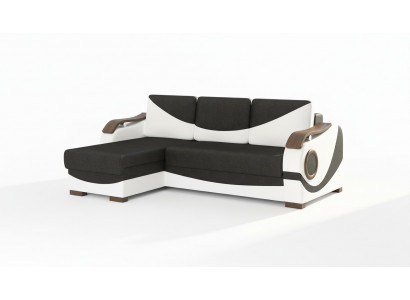 Design Ecksofa Perto Bettfunktioun Couch Polster Textil Sofae Couchen Schlof