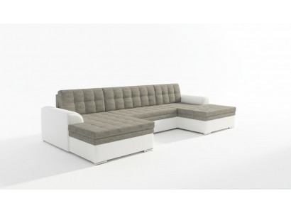 Modern Design Ecksofa Vento Bettfunktion Couch Lieder Polstersuen Textil Sofaeën