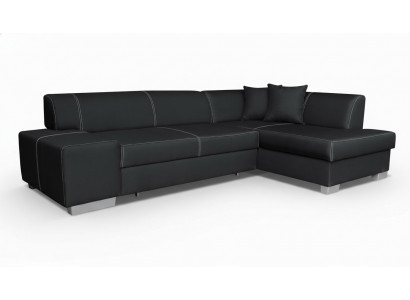 Design Ecksofa Schlofsofa Bettfunktioun Couch Sofaen Lieder Textil Polster Nei