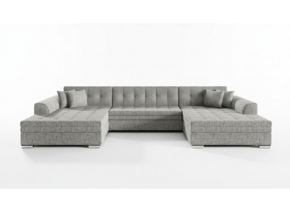 Design Ecksofa Schlofssofa Bettfunktioun Canapé Lieder Polster Textil Canapéën Nei 1070