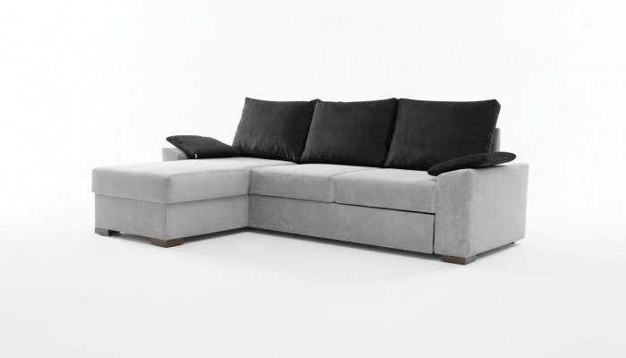 Design Ecksofa Schlofssofa Bettfunktioun Couch Lieder Polster Textil Sofen
