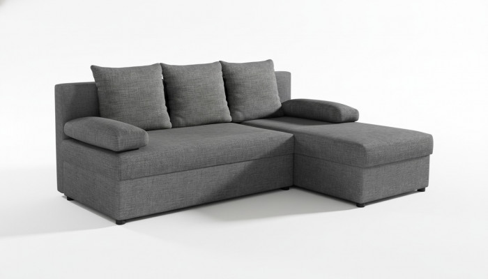 Modern Schlofcouch Couch Polster Eckschaaf Garnitur Schlaffunktion Textil Lieder