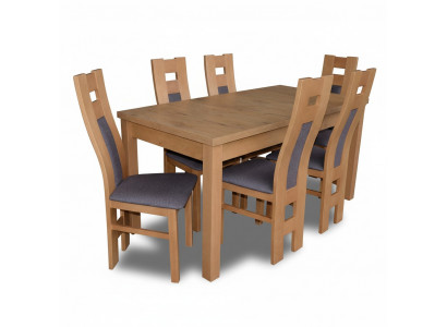 Dësch Iessgrupp Iesszëmmer Garnitur Still Set Holzbëssegarnituren Dësch