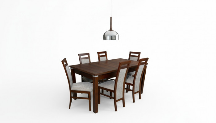 Dësch + 6 Still Design Iesszëmmer Garnitur Stull Set Iessgarnituren Dëscher