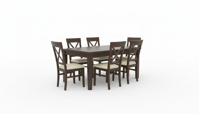 Design Iesszëmmer Garnitur Stull Set Iessgarnituren Dëscher Holz Dësch