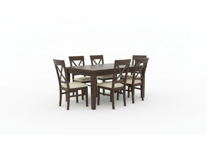 Design Iesszëmmer Garnitur Stull Set Iessgarnituren Dëscher Holz Dësch