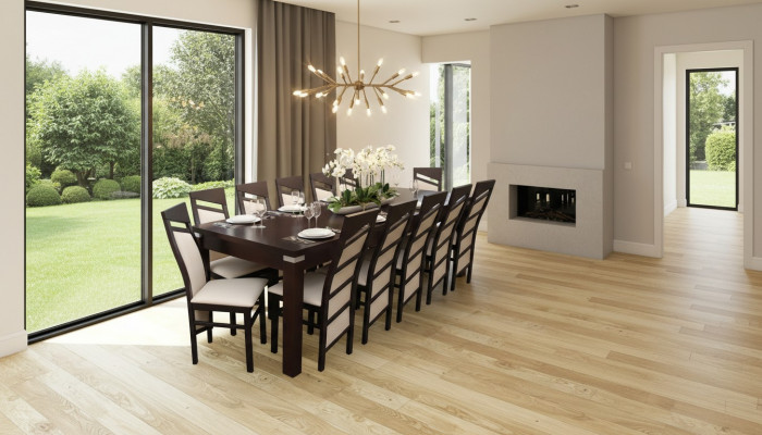 Design Iesszëmmer Set Stull Set Dësch + 12 Still Iessgruppen