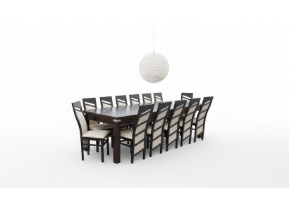 Design Iesszëmmer Set Stull Set Dësch + 12 Still Iessgruppen