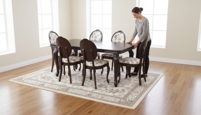 Designer Dësch + 6 Stull Garnituren Komplett Wunnzëmmer Iesszëmmer