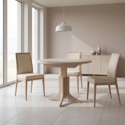Ronnt Iessdësch Büro Dësch Dëscher Kichen Iesszëmmer Ronndësch Holz