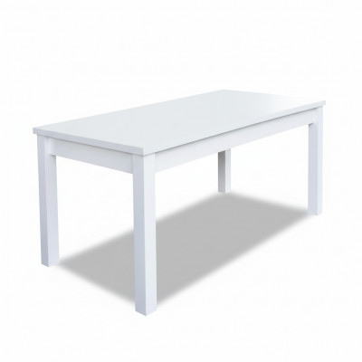 Iessdësch Dësch Iesszëmmer Wunnzëmmer Dëscher Holz Design Wäiss Konferenzdësch Nei