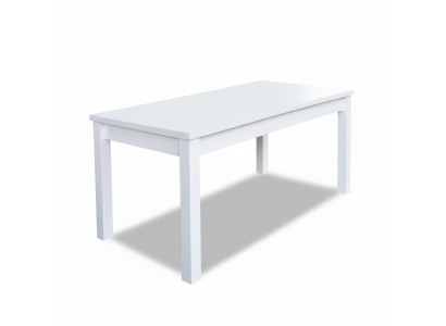 Iessdësch Dësch Iesszëmmer Wunnzëmmer Dëscher Holz Design Wäiss Konferenzdësch Nei